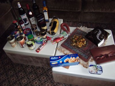 Ausgepackte Geschenke